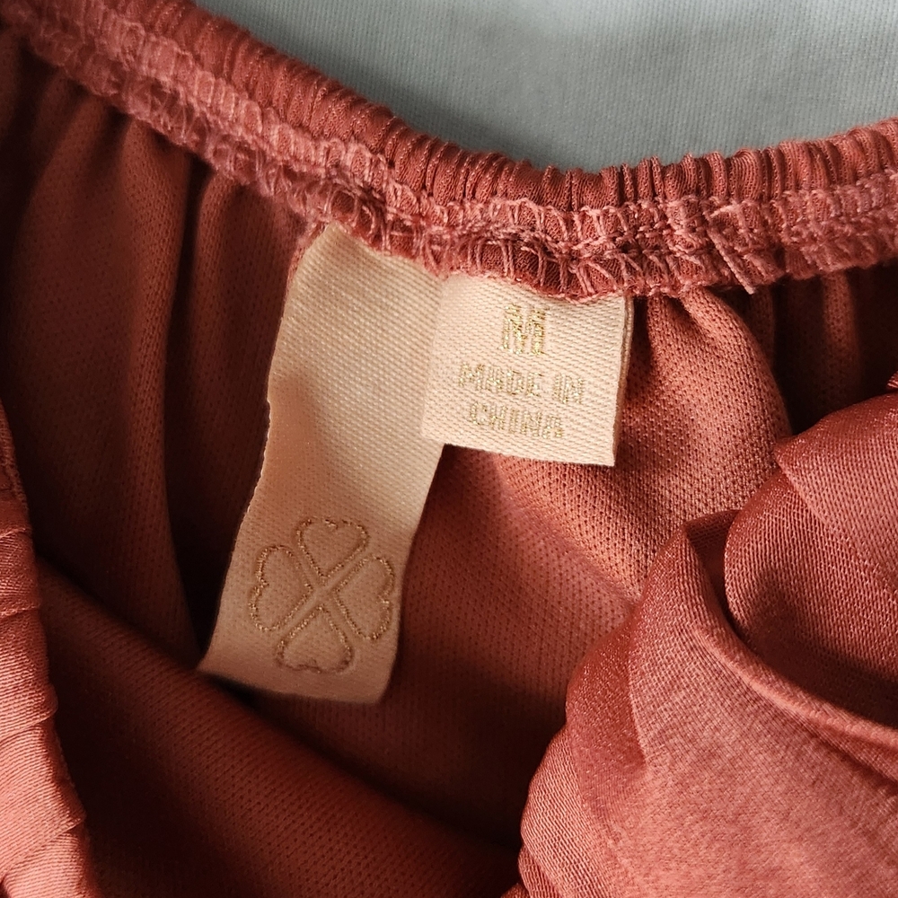 Salmon Ruffled Romper - Picture 5 of 5